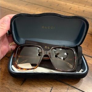 Gucci Brown Square Sunglasses